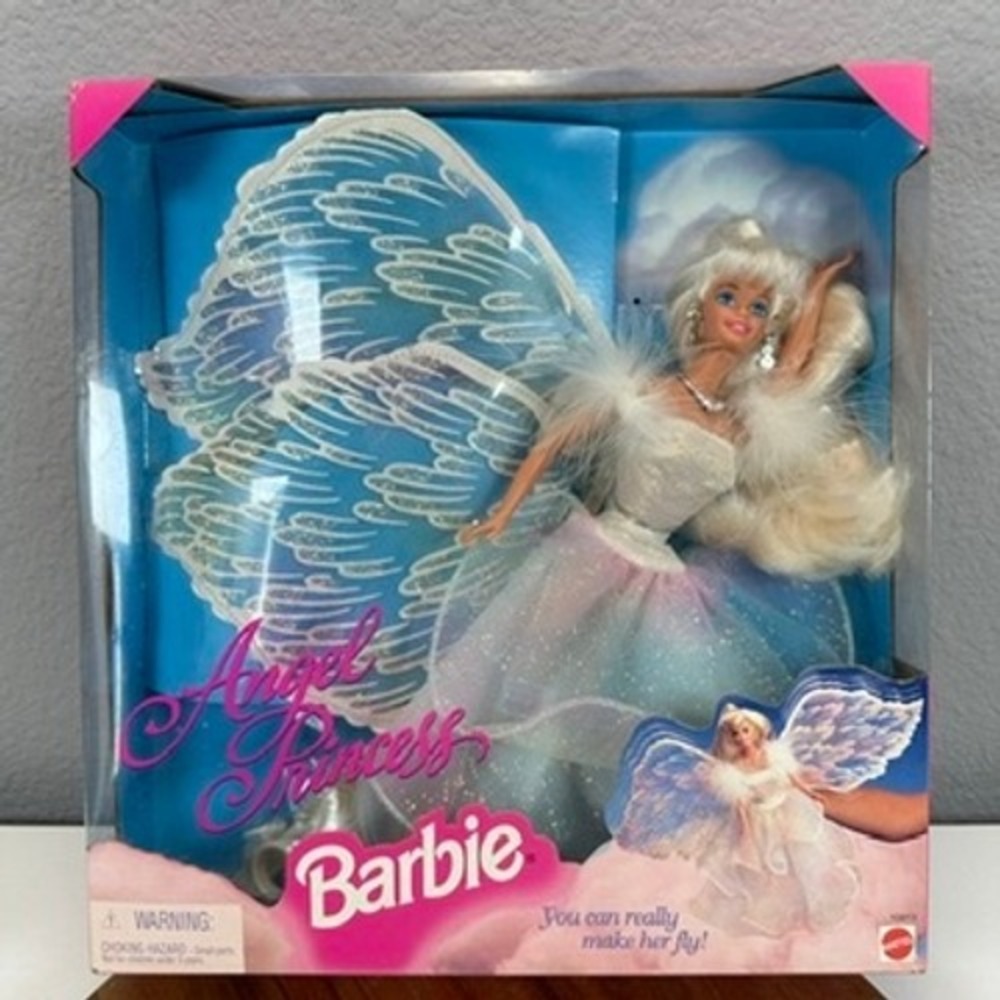VTG 1996 Angel Princess Barbie Doll Mattel 15911 Shimmering Wings NIB Barbiecore
